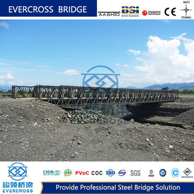 Buy Compact 100 ZB200 100 Ft  Bailey Bridge Storey Single Lane Steel Concrete Bridge online manufacture