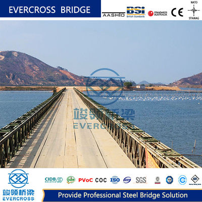 Buy Large Span Steel Bailey Bridge construction Double Row Single Layer Economic online manufacture