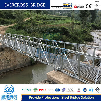 Buy PB 100 Modular Steel Foot Bridge Quick Disassembly Walkway OEM online manufacture