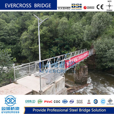 Buy Facility Metal Foot Bridge Prefabricated Steel Pedestrian Bridges For Remote Rural Areas online manufacture