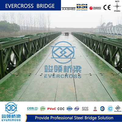Buy Portable Steel Bailey Bridge ASTM Gr65 Temporary Bailey Bridge online manufacture