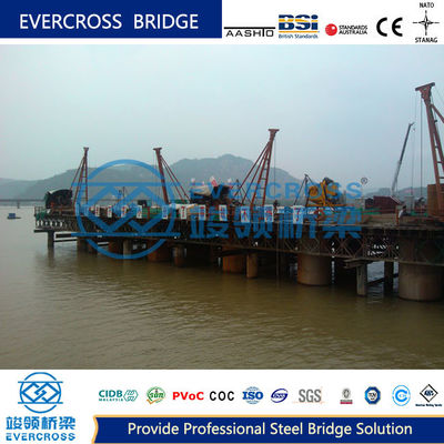 Buy Modular Design Bailey Trestle Bridge Piers And Deck  On Site Fast Construction online manufacture