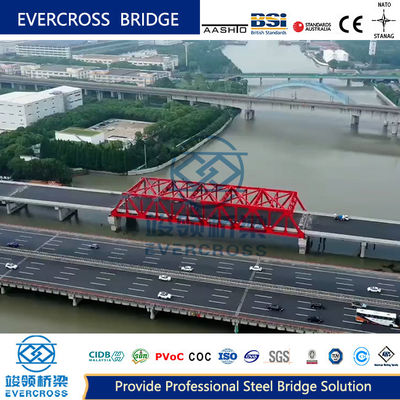 Buy Easy Construction Prefabricated Steel Bridge Medium Span Steel Bailey Bridge online manufacture