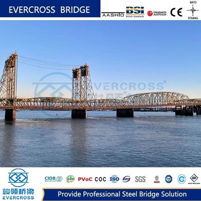 Buy GB Q355B Large Span Steel Truss Bridge For Railway WIth Long Life online manufacture