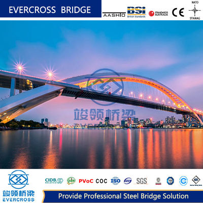 Buy High Capacity Rigid Steel Arch Bridge Magnificent Appearance OEM online manufacture