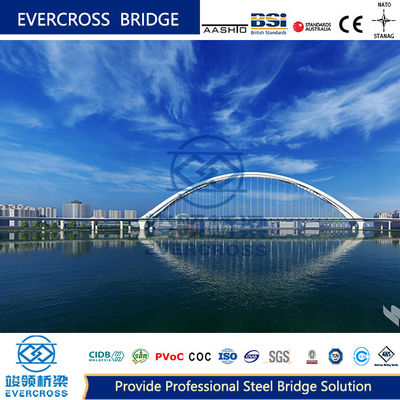 Buy Professional Arch Type Prefabricated Steel Truss Pedestrian Bridge Flexible online manufacture
