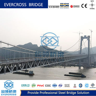 Buy Rigid Frame Steel Cable Suspension Bridge Professional For River Crossings online manufacture