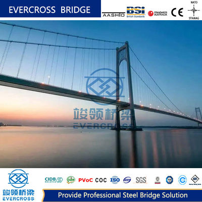 Beli Jembatan gantung baja dengan tiga bentang online manufacture