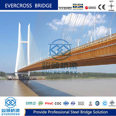Buy Easy And Fast Erection Steel Cable Stayed Bridge Weather Resistance online manufacture