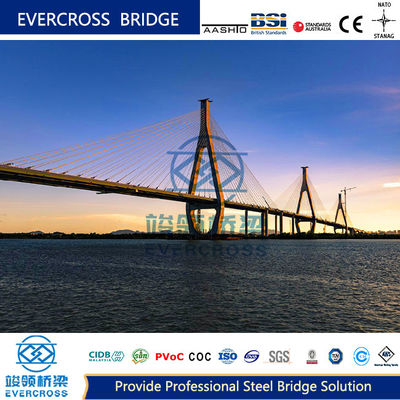 Buy Composite Cable Stayed Bridges High Strength Metal Truss Bridge online manufacture