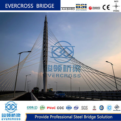 Buy Hot Dip Galvanised Cable Stayed Bridge Cable Tower Bridge Multi Span online manufacture
