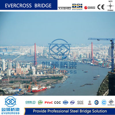 Buy Large Span Steel Constructure Cable Stayed Bridge Customized Length online manufacture