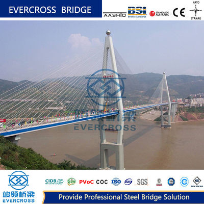Buy Painted Cable Stayed Bridge Long Life Cable Straight Bridge OEM online manufacture