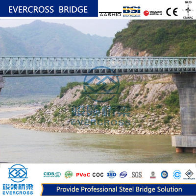 Customized Modular Pedestrian Bridge Galvanized For Parks Walkways
