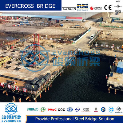 Customized Steel Bailey Bridge Fabrication AISI ASTM BS Standard
