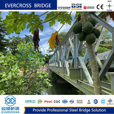 Heavy Loading Bailey Truss Bridge 100 Type Load 40 Tons Great Stability