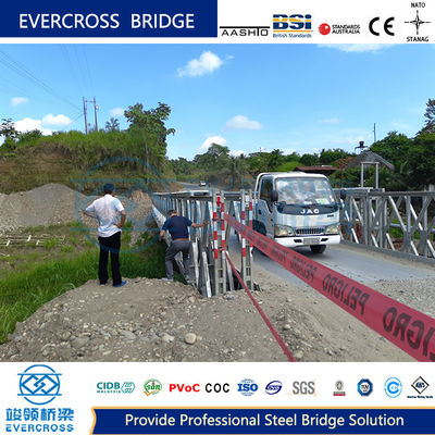 Compact 200 Bailey Bridge Military Bailey Bridge Double Rows Single Layer