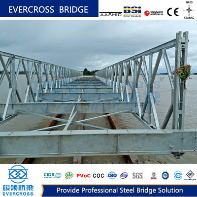 S355JR S460J0 Steel Deck Bridges Temporary Bailey Bridge Construction