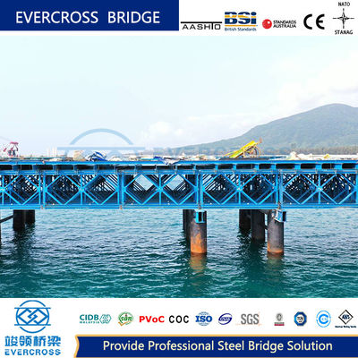 Gr350/Gr50/Gr65/GB355 Steel Trestle Bridge Prefabricated For Fast Construction