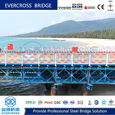 High Strength Prefabricated Steel Bailey Bridge Trestle Bridge For Highway