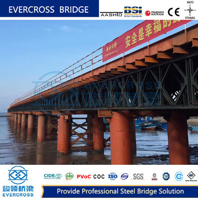 S355/ S460/Gr 55c Steel Trestle Bridge For Fast Cross Sea Construction