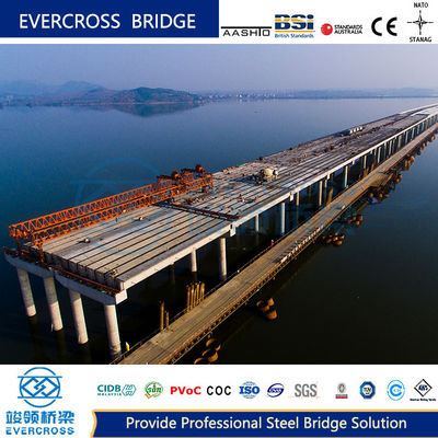 AISI Standard Temporary Trestle Bridge Construction For Heavy Equipment Installation