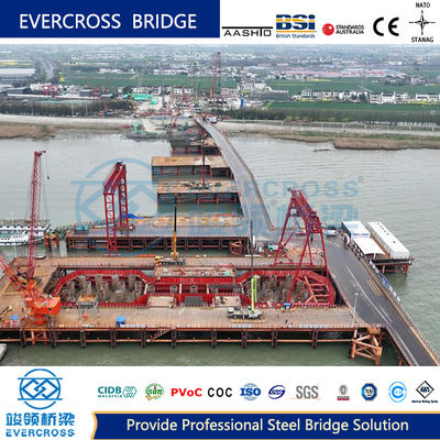 Modular Bailey Type Steel Trestle Bridge For Port And Harbor Construction