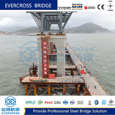 Flexible Configuration Steel Bailey Bridge Stable Structure High Strength