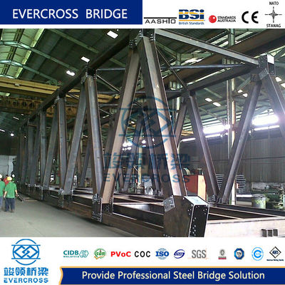 High Stiffness Steel Truss Railroad Bridge Easy Maintenance Multi Standard
