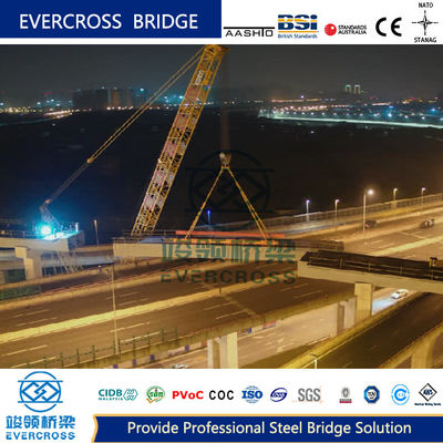 OEM Simple Prefabricated Steel Box Girder Bridge Large Span Sleek Design