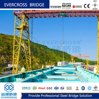 High Strength Novelty Steel Box Girder Bridge For Mountainous Region Roadways