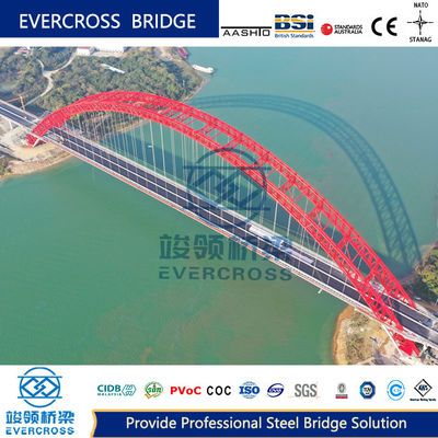 Sustainable Steel Arch Bridge Highway Truss Steel Bridge Economical