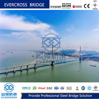 Highway Galvanization Composite Beam Bridge Plate Girder Bridge Long Span