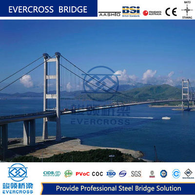 Composite Steel Cable Suspension Bridges With Iconic Structures