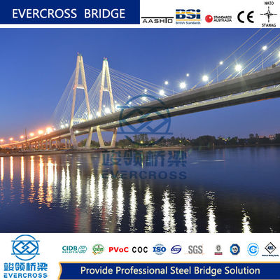 High Stability Cable Stayed Bridges Highway Easy To Cantilever Construction